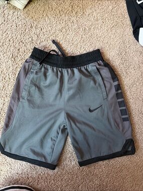Nike Grey and Black Performance Shorts